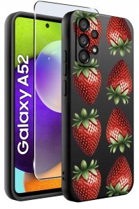 krainaGSM Etui do SAMSUNG A52 | A52s 5G | WZORY | SILIKONOWE MATT SZKŁO 9H 2
