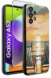krainaGSM Etui do SAMSUNG A52 | A52s 5G | WZORY | SILIKONOWE MATT SZKŁO 9H 2