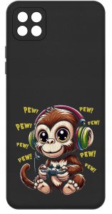 Etui do Samsung A22 5G WZORY |SILIKONOWE MATT CASE + SZKŁO 9H 3