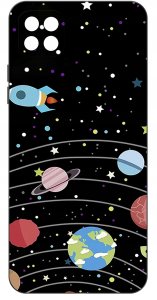 Etui do Samsung A22 5G WZORY |SILIKONOWE MATT CASE + SZKŁO 9H 3