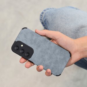 Etui do Samsung A25 5G silikonowe SKÓRZANE VINTAGE CASE + Szkło na ekran 9H 5