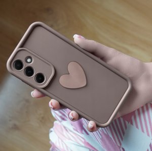 Etui do Samsung A26 5G silikonowe MATOWE serce + Szkło ochronne 9H 5