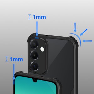 Etui do Samsung A26 5G |Pancerne Przeźroczyste Silikonowe| zestaw 3x szkło 3