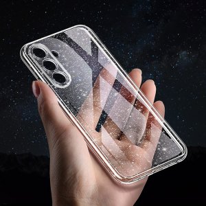 Etui do Samsung A56 5G SILICONE BROKAT CASE + SZKŁO 9H 2