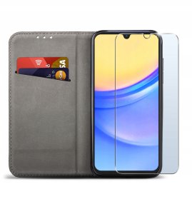 Etui do Samsung Galaxy A05S SMART MAGNET CASE PORTFEL + SZKŁO OCHRONNE 9H 2