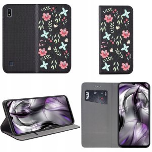 Etui do Samsung Galaxy A10 MAGNET WZORY CASE PORTFEL + SZKŁO 9H 2