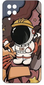 Etui do Samsung Galaxy A12|M12 WZORY |SILIKONOWE MATT CASE + SZKŁO 9H 3