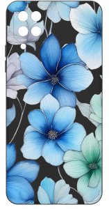 Etui do Samsung Galaxy A12|M12 WZORY |SILIKONOWE MATT CASE + SZKŁO 9H 3