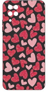 Etui do Samsung Galaxy A12|M12 WZORY |SILIKONOWE MATT CASE + SZKŁO 9H 3