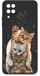 Etui do Samsung Galaxy A12|M12 WZORY |SILIKONOWE MATT CASE + SZKŁO 9H 3