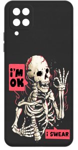 Etui do Samsung Galaxy A12|M12 WZORY |SILIKONOWE MATT CASE + SZKŁO 9H 3