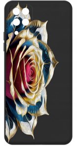 Etui do Samsung Galaxy A12|M12 WZORY |SILIKONOWE MATT CASE + SZKŁO 9H 3