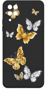 Etui do Samsung Galaxy A12|M12 WZORY |SILIKONOWE MATT CASE + SZKŁO 9H 3