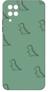 krainaGSM Etui do Samsung Galaxy A12|M12 WZORY |SILIKONOWE MATT CASE + SZKŁO 9H 3