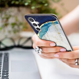 krainaGSM Etui do Samsung Galaxy A15 4G | A15 5G Case Glamour PLECKI + Szkło OCHRONNE 3