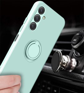 Etui do Samsung Galaxy A15 4G | A15 5G Silicone Ring CASE PLECKI + SZKŁO 9H 3