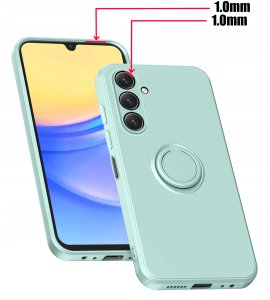 Etui do Samsung Galaxy A15 4G | A15 5G Silicone Ring CASE PLECKI + SZKŁO 9H 5