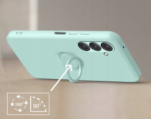 Etui do Samsung Galaxy A15 4G | A15 5G Silicone Ring CASE PLECKI + SZKŁO 9H 7