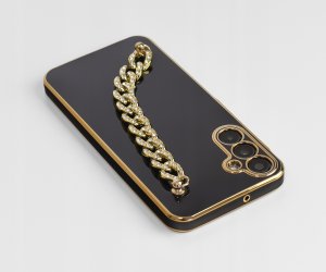 krainaGSM Etui do Samsung Galaxy A15 4G|A15 5G GLAMOUR GOLD CASE + SZKŁO OCHRONNE 9H 2