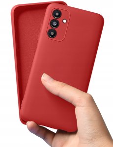 krainaGSM Etui do Samsung Galaxy A15 CASE Silicone ELASTYCZNE PLECKI + Szkło 9H 7