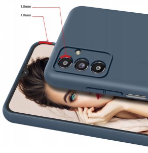 krainaGSM Etui do Samsung Galaxy A25 5G CASE Silicone ELASTYCZNE PLECKI + Szkło 9H 3