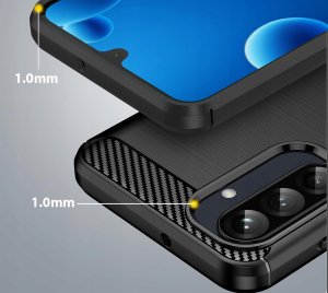 Etui do Samsung Galaxy A26 5G Pancerne Carbon CASE + Szkło OCHRONNE 9H 4