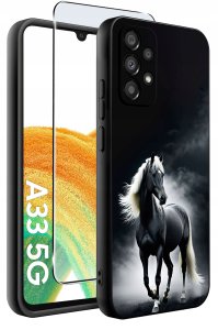 Etui do Samsung Galaxy A33 5G WZORY |SILIKONOWE MATT CASE + SZKŁO 9H 2