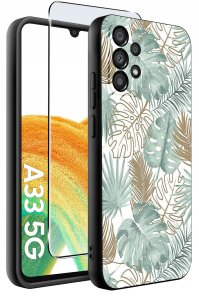 Etui do Samsung Galaxy A33 5G WZORY |SILIKONOWE MATT CASE + SZKŁO 9H 2