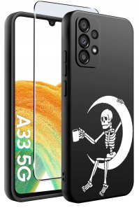 Etui do Samsung Galaxy A33 5G WZORY |SILIKONOWE MATT CASE + SZKŁO 9H 2