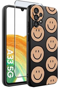 Etui do Samsung Galaxy A33 5G WZORY |SILIKONOWE MATT CASE + SZKŁO 9H 2