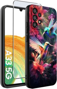 Etui do Samsung Galaxy A33 5G WZORY |SILIKONOWE MATT CASE + SZKŁO 9H 2