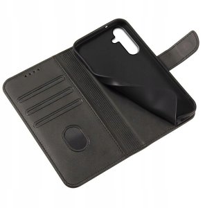 Etui do Samsung Galaxy A35 Skórzane PORTFEL SKIN CASE + Szkło OCHRONNE 9H 5