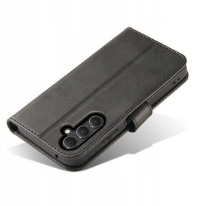 Etui do Samsung Galaxy A35 Skórzane PORTFEL SKIN CASE + Szkło OCHRONNE 9H 7