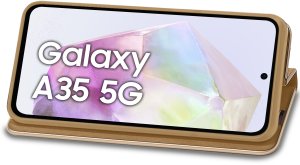 krainaGSM Etui do Samsung Galaxy A35 | A35 5G Case Magnet Portfel + Szkło OCHRONNE 9H 5