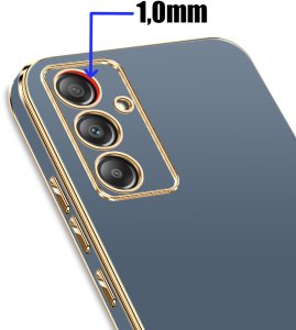 Etui do Samsung Galaxy A35 | A35 5G GOLDEDGE CASE GLAMOUR PLECKI + Szkło 9H 3