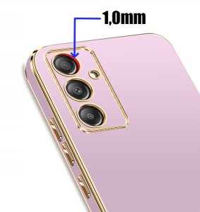 Etui do Samsung Galaxy A35 | A35 5G GOLDEDGE CASE GLAMOUR PLECKI + Szkło 9H 3