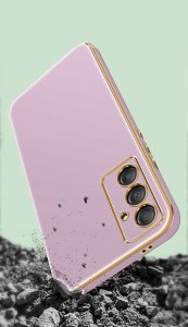 Etui do Samsung Galaxy A35 | A35 5G GOLDEDGE CASE GLAMOUR PLECKI + Szkło 9H 7