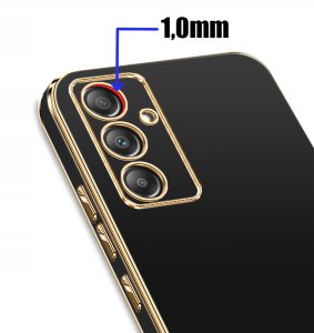 Etui do Samsung Galaxy A35 | A35 5G GOLDEDGE CASE GLAMOUR PLECKI + Szkło 9H 3