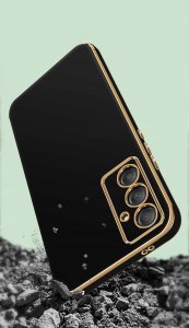 Etui do Samsung Galaxy A35 | A35 5G GOLDEDGE CASE GLAMOUR PLECKI + Szkło 9H 7