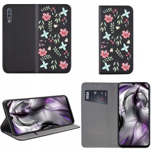 krainaGSM Etui do Samsung Galaxy A50 | A30S MAGNET WZORY CASE PORTFEL + SZKŁO 9H 2