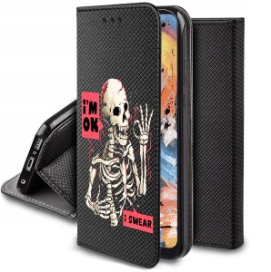 Etui do Samsung Galaxy A50 | A30S MAGNET WZORY CASE PORTFEL + SZKŁO 9H 6