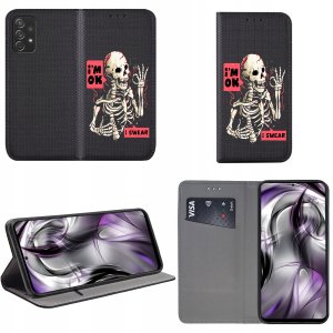 krainaGSM Etui do Samsung Galaxy A52 | A52s 5G CASE PORTFEL + SZKŁO 9H 2