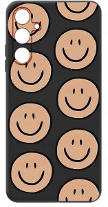 krainaGSM Etui do Samsung Galaxy M35 5G WZORY SILIKONOWE MATT CASE + SZKŁO 9H 3