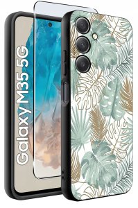 Etui do Samsung Galaxy M35 5G WZORY |SILIKONOWE MATT CASE + SZKŁO 9H 2