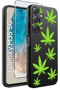 Etui do Samsung Galaxy M35 5G WZORY |SILIKONOWE MATT CASE + SZKŁO 9H 2