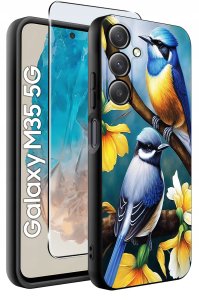 krainaGSM Etui do Samsung Galaxy M35 5G wzory | SILIKONOWE MATT CASE + SZKŁO 9H 2