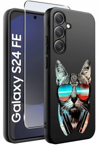 Etui do Samsung Galaxy S24 FE WZORY |SILIKONOWE MATT CASE + SZKŁO 9H 2