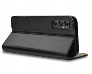 ETUI SKÓRZANE do SAMSUNG GALAXY A15 MAGNETYCZNE BOOK CASE TOKRA SZKŁO 9H 4