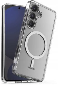 Etui do Samsung S24 FE WZMACNIANE do MAGSAFE ANTI SHOCK CLEAR CASE + Szkło 2