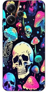 krainaGSM Etui do Xiaomi Redmi 12 4G WZORY |SILIKONOWE MATT CASE + SZKŁO 9H 3